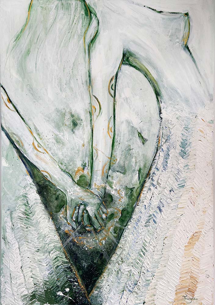 Obraz do wnętrz Fluoryt. Aleksandra Troczyńska - malarka do wnętrz