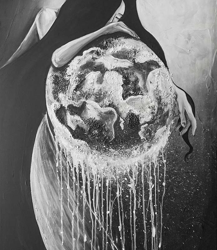 Obraz do wnętrz Kamień Księżycowy. Aleksandra Troczyńska - malarka do wnętrz