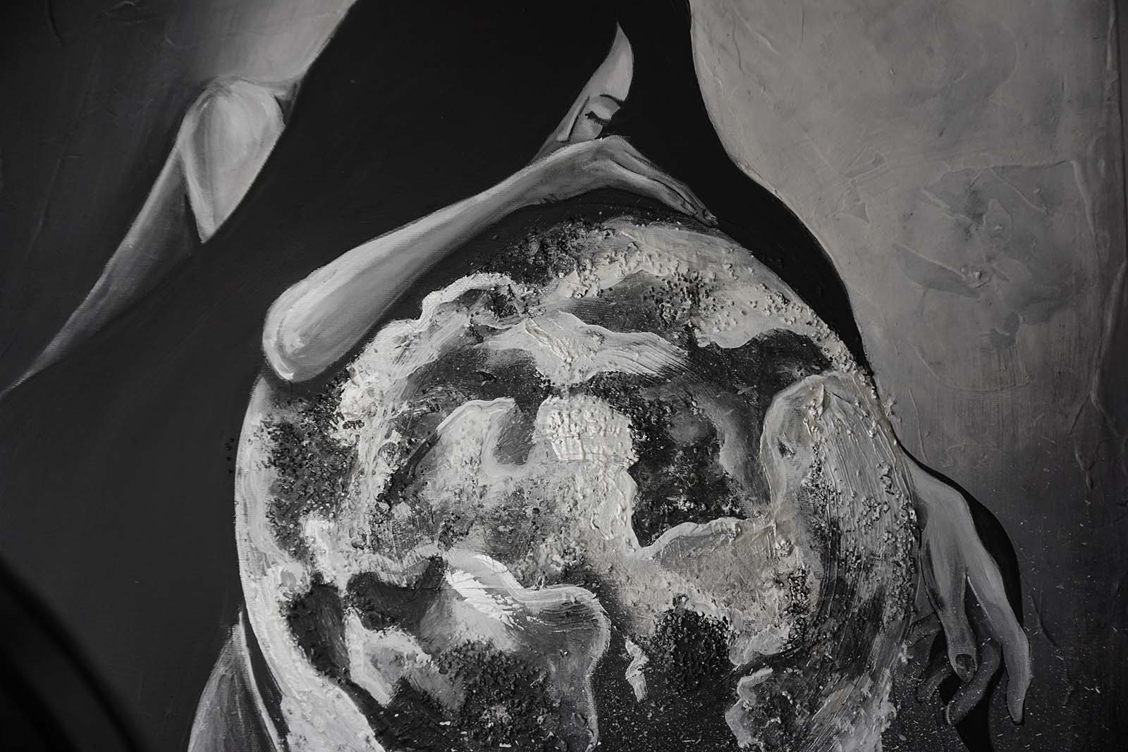 Obraz do wnętrz Kamień Księżycowy. Aleksandra Troczyńska - malarka do wnętrz